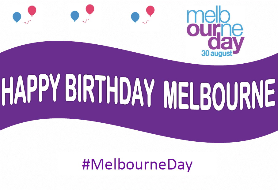 Melbourne Day Happy Birthday Selfie Poster