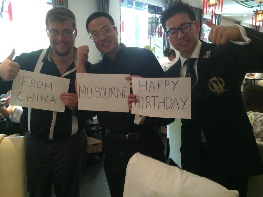 From Beijing, China, Melbourne Day wishes